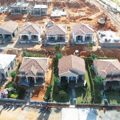 Giai đoạn xây dựng biệt thự