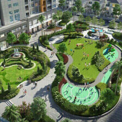 Không gian xanh rộng lớn