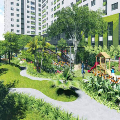 Công viên cây xanh kết hợp khu vui chơi trẻ em