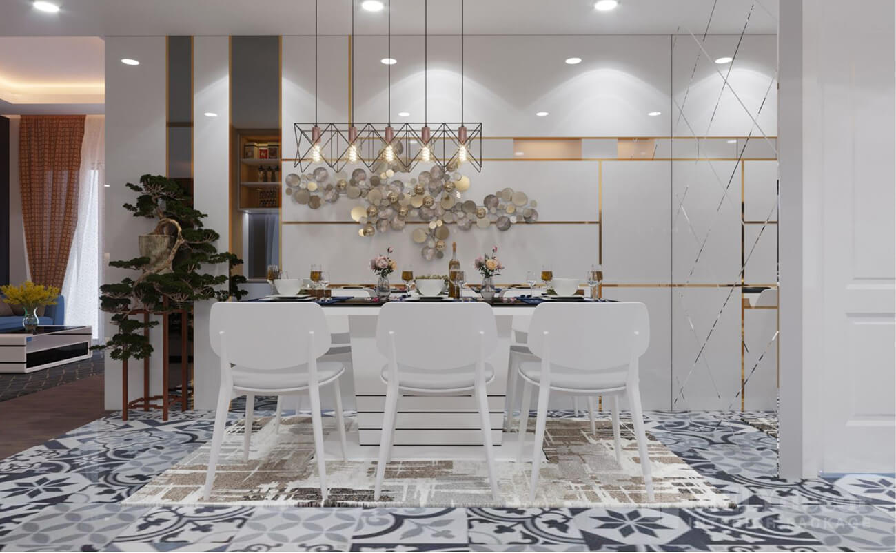 Phòng bếp tại căn hộ chung cư