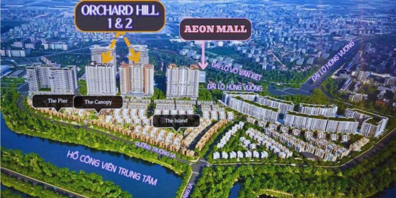 Tổng quan mặt bằng dự án Orchard Hill Sycamore Bình Dương