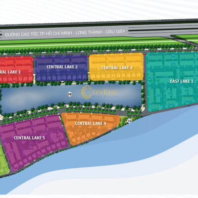 Mặt bằng khu biệt thự Lakeview City quy mô