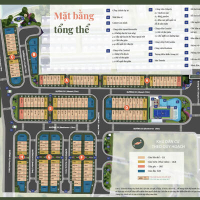 Mặt bằng tổng thể dự án The Classia quận 9