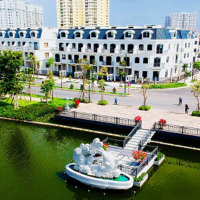 Tiến độ thi công khu nhà phố Lakeview